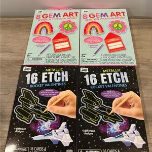 Gem Art and Etch Rocket Valentines Set